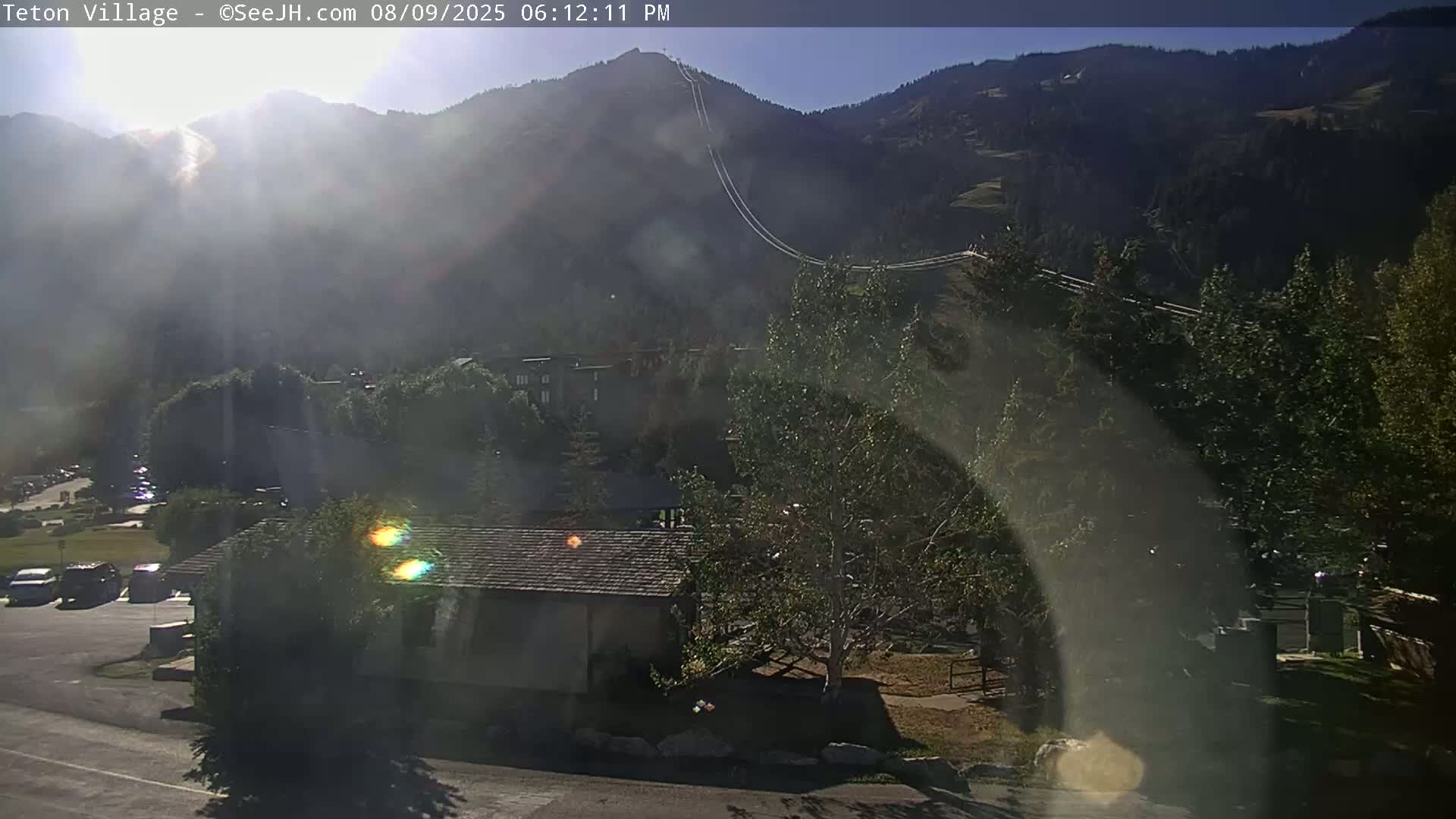 Teton Village & Grand Tetons Ski Slopes Live Cam - Teton Village , Teton, Wyoming, USA