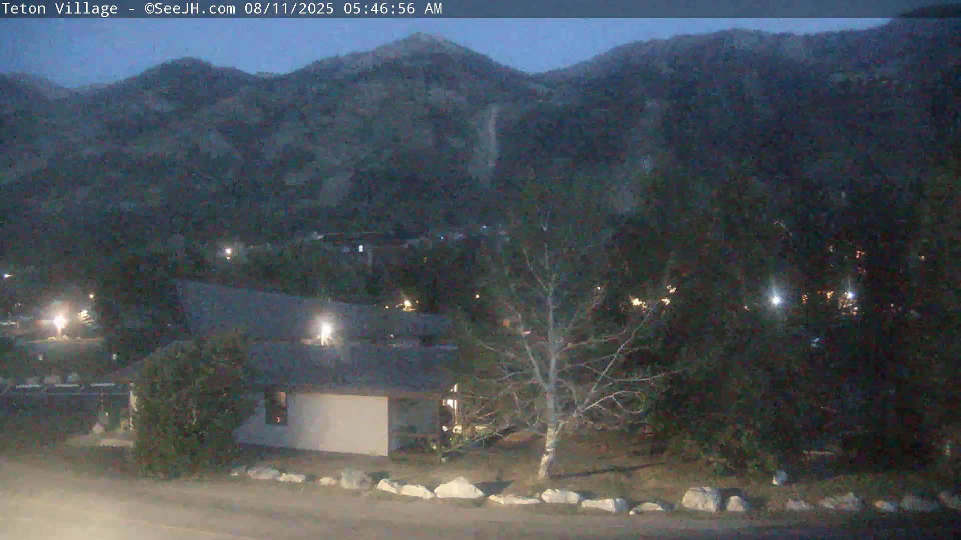 Teton Village & Grand Tetons Ski Slopes Live Cam - Teton Village , Teton, Wyoming, USA