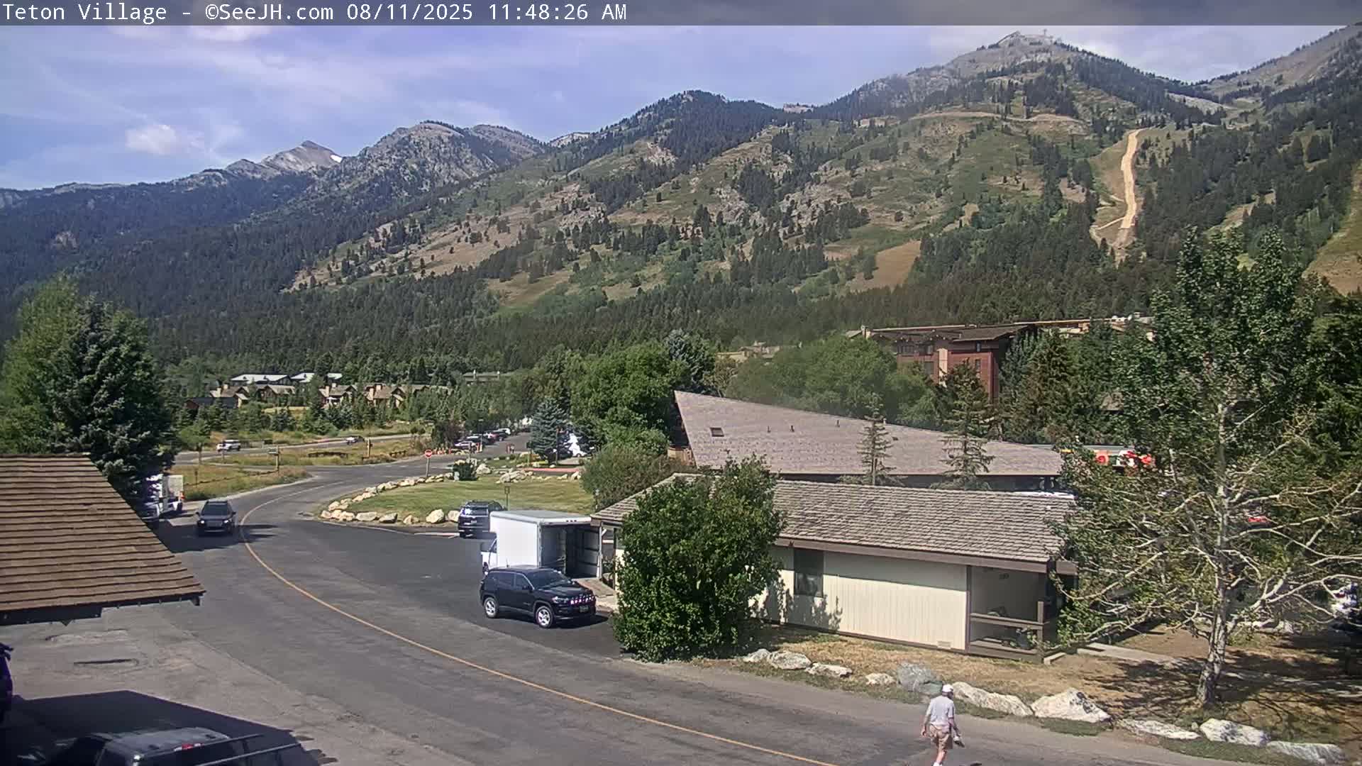 Teton Village & Grand Tetons Ski Slopes Live Cam - Teton Village , Teton, Wyoming, USA
