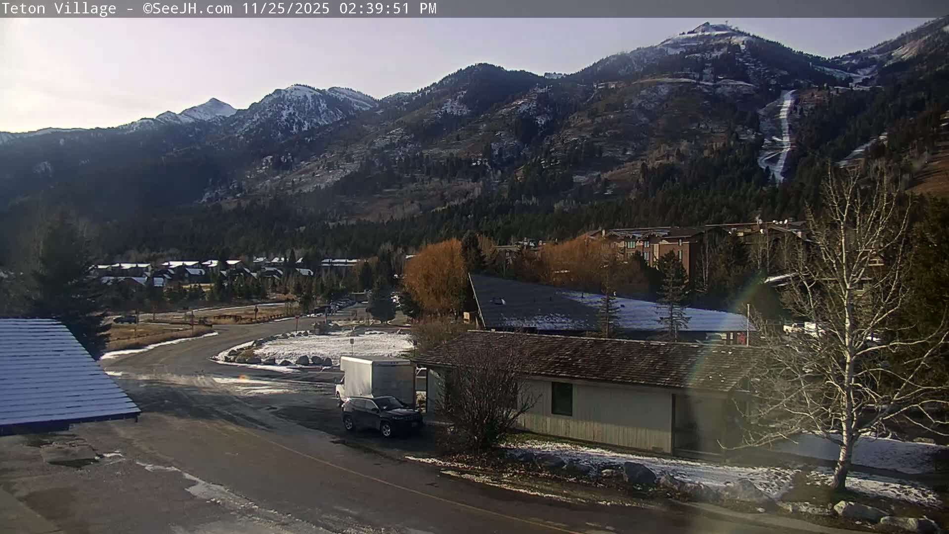 Teton Village & Grand Tetons Ski Slopes Live Cam - Teton Village , Teton, Wyoming, USA