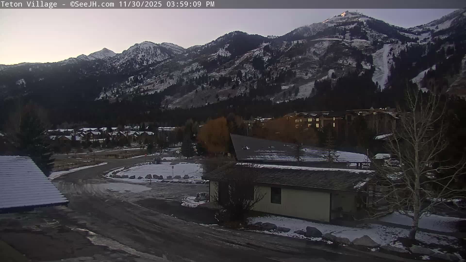 Teton Village & Grand Tetons Ski Slopes Live Cam - Teton Village , Teton, Wyoming, USA