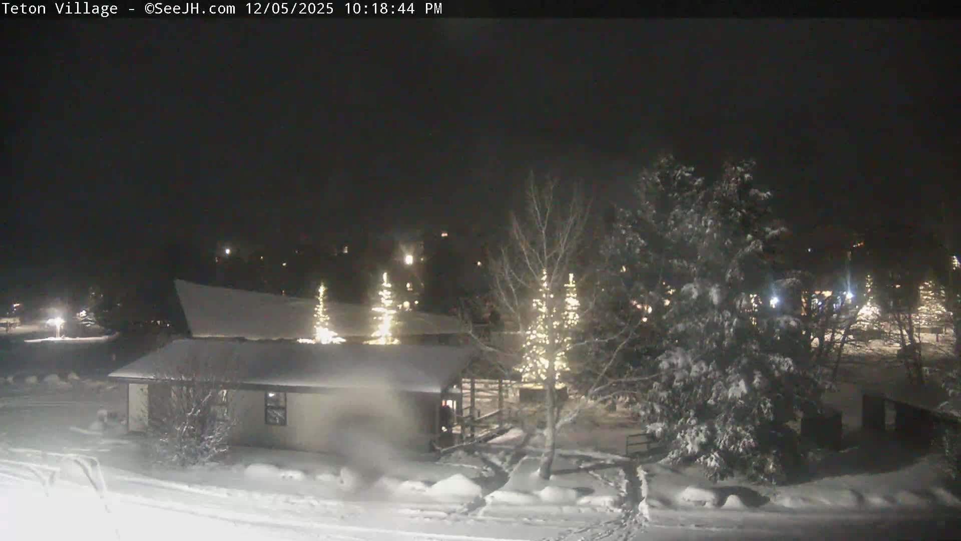 Teton Village & Grand Tetons Ski Slopes Live Cam - Teton Village , Teton, Wyoming, USA