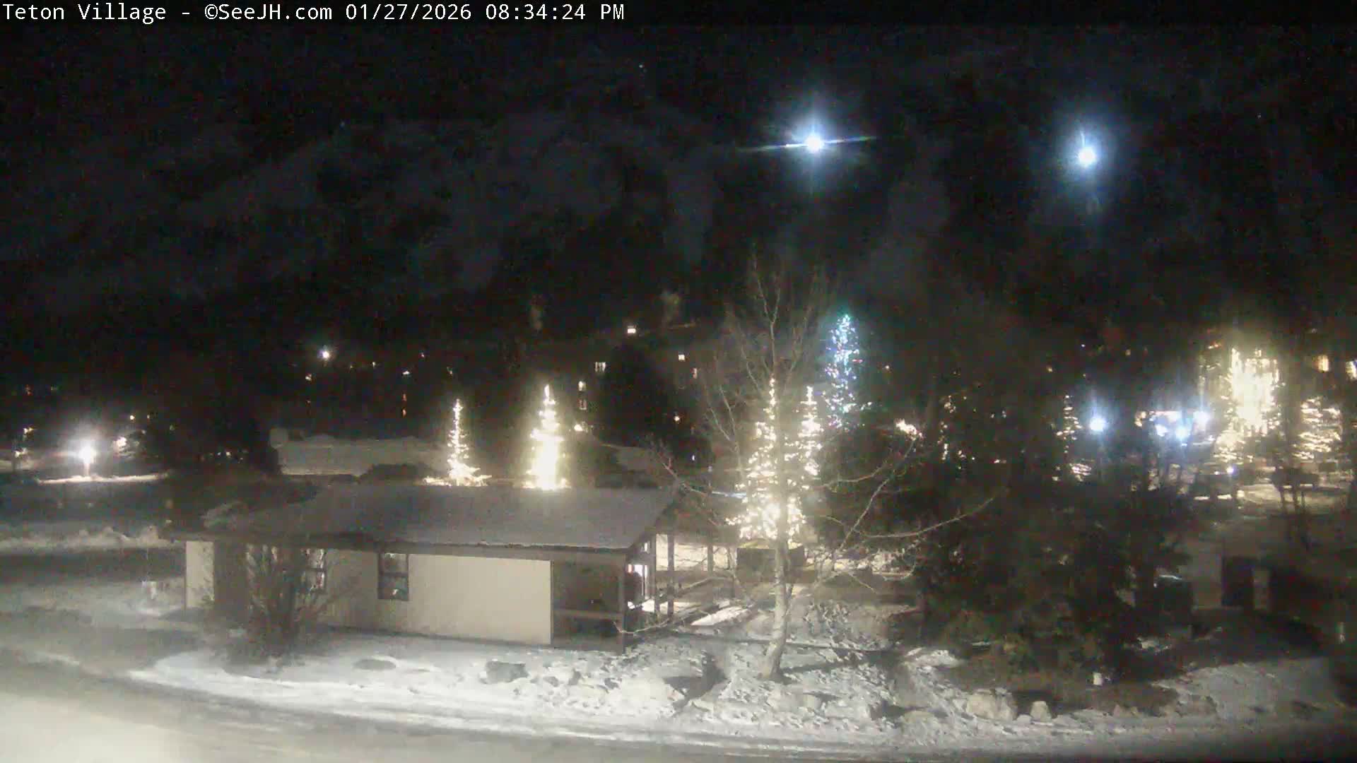 Teton Village & Grand Tetons Ski Slopes Live Cam - Teton Village , Teton, Wyoming, USA