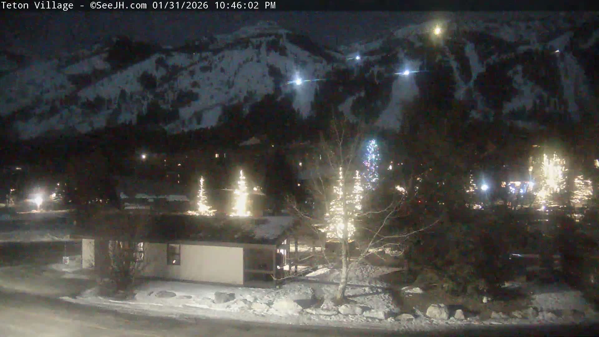Teton Village & Grand Tetons Ski Slopes Live Cam - Teton Village , Teton, Wyoming, USA