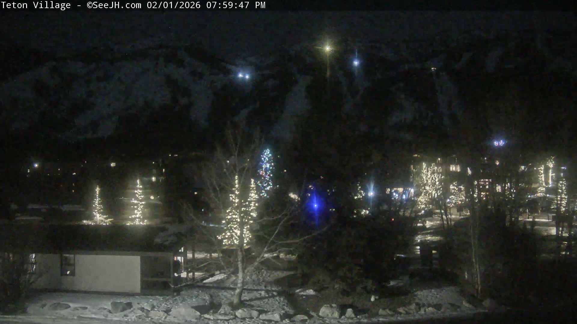 Teton Village & Grand Tetons Ski Slopes Live Cam - Teton Village , Teton, Wyoming, USA