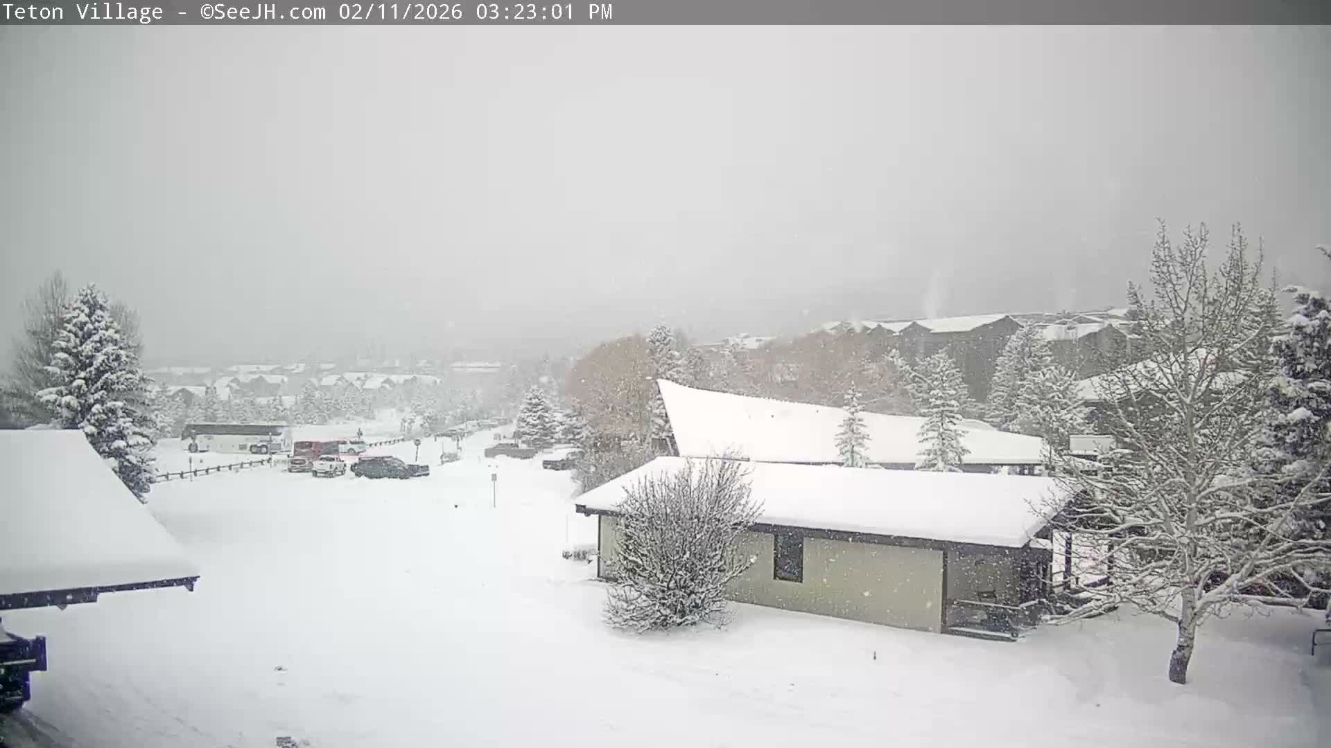 Teton Village & Grand Tetons Ski Slopes Live Cam - Teton Village , Teton, Wyoming, USA