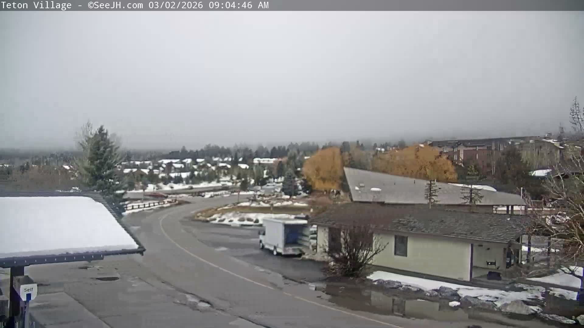 Teton Village & Grand Tetons Ski Slopes Live Cam - Teton Village , Teton, Wyoming, USA