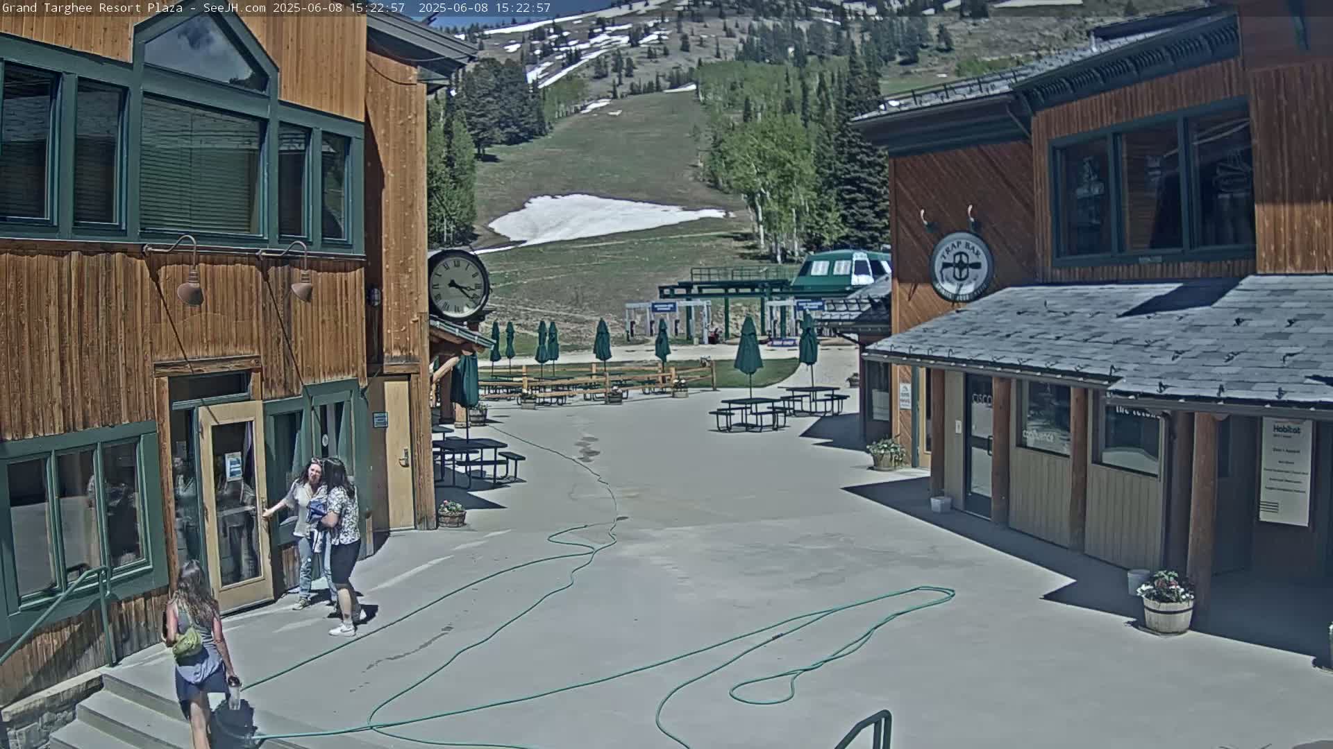 Alta, Freds Mountain Grand Targhee Resort Plaza Live Cam  -Alta, Teton, Wyoming, USA