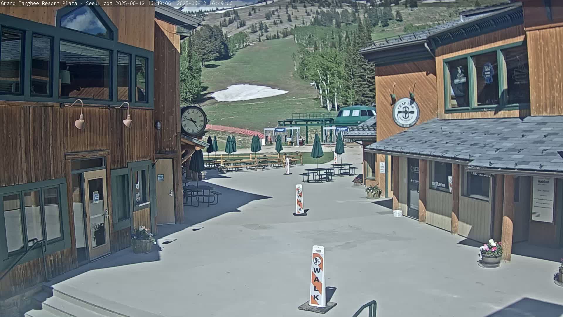 Alta, Freds Mountain Grand Targhee Resort Plaza Live Cam  -Alta, Teton, Wyoming, USA