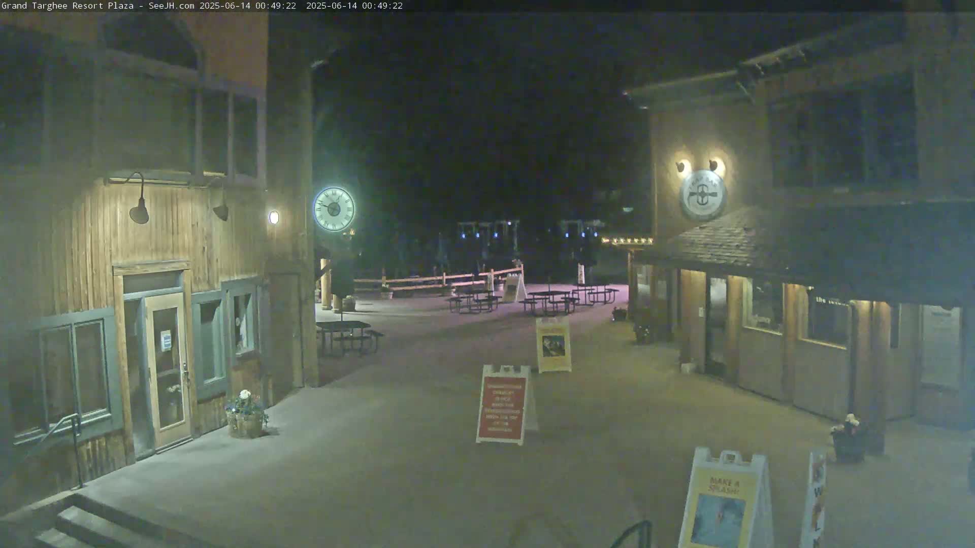 Alta, Freds Mountain Grand Targhee Resort Plaza Live Cam  -Alta, Teton, Wyoming, USA