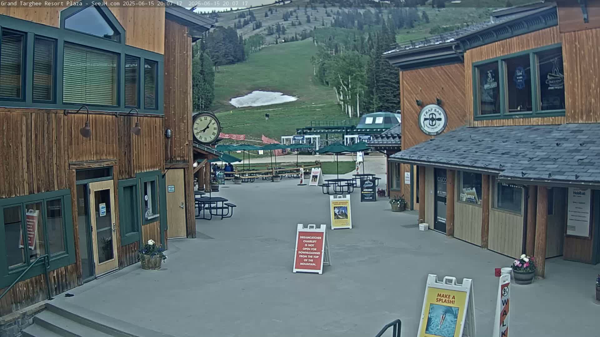 Alta, Freds Mountain Grand Targhee Resort Plaza Live Cam  -Alta, Teton, Wyoming, USA