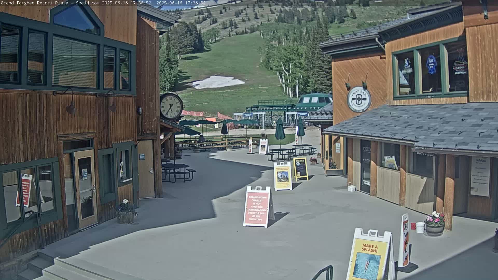 Alta, Freds Mountain Grand Targhee Resort Plaza Live Cam  -Alta, Teton, Wyoming, USA