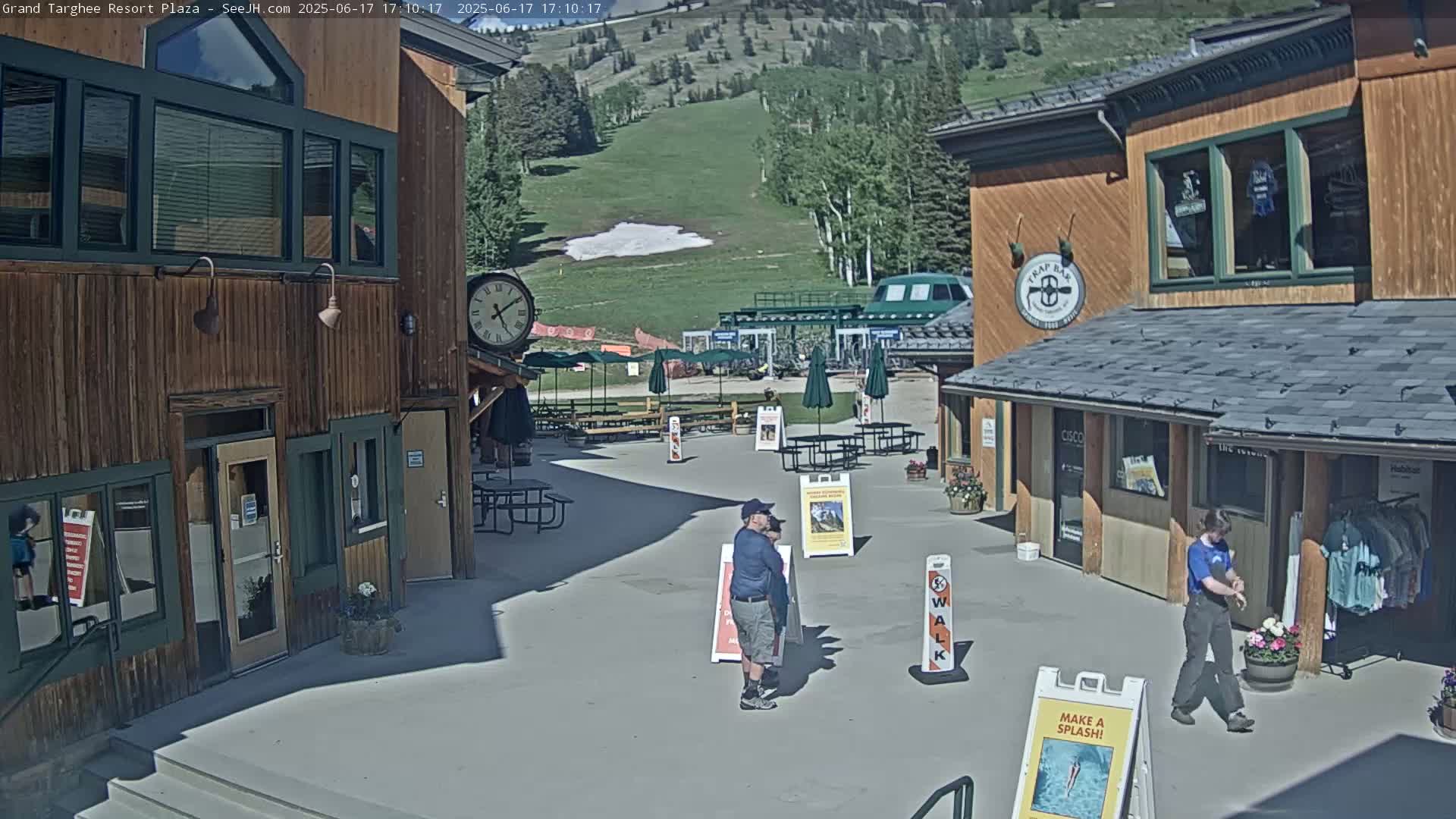 Alta, Freds Mountain Grand Targhee Resort Plaza Live Cam  -Alta, Teton, Wyoming, USA