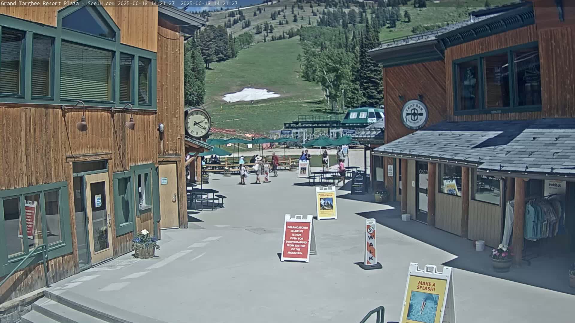 Alta, Freds Mountain Grand Targhee Resort Plaza Live Cam  -Alta, Teton, Wyoming, USA