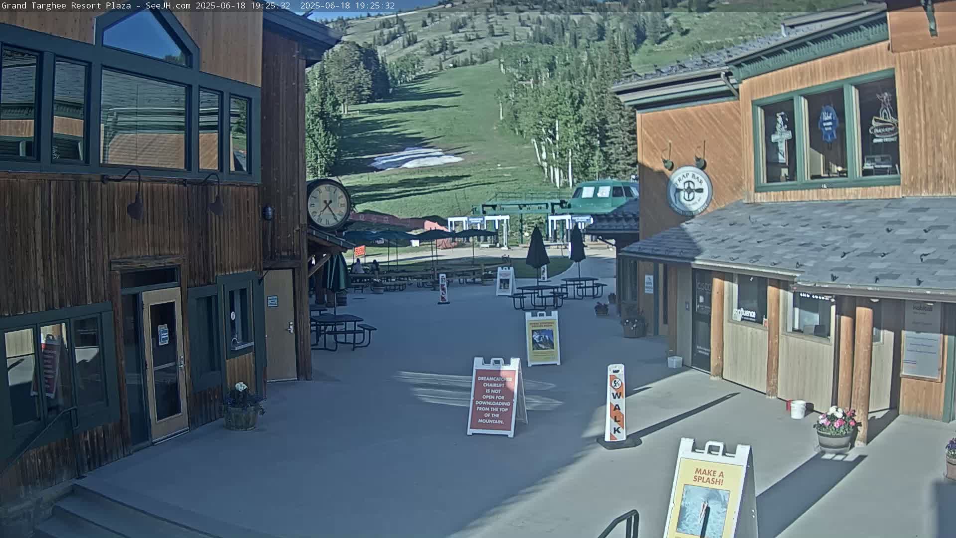 Alta, Freds Mountain Grand Targhee Resort Plaza Live Cam  -Alta, Teton, Wyoming, USA