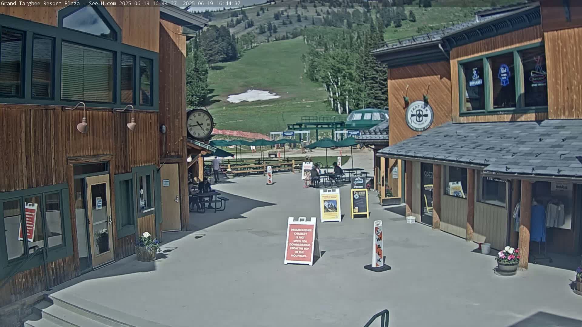 Alta, Freds Mountain Grand Targhee Resort Plaza Live Cam  -Alta, Teton, Wyoming, USA