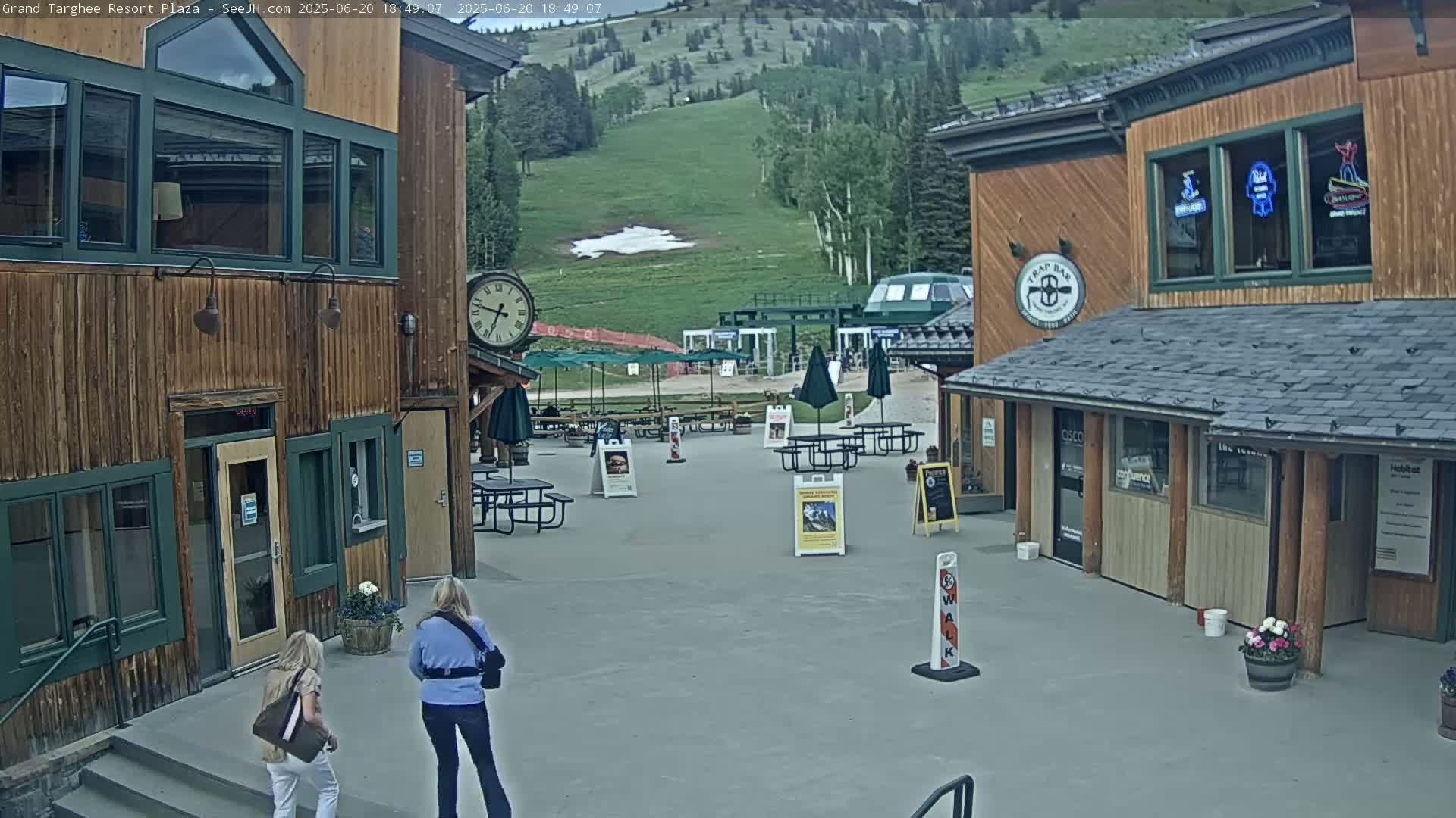 Alta, Freds Mountain Grand Targhee Resort Plaza Live Cam  -Alta, Teton, Wyoming, USA