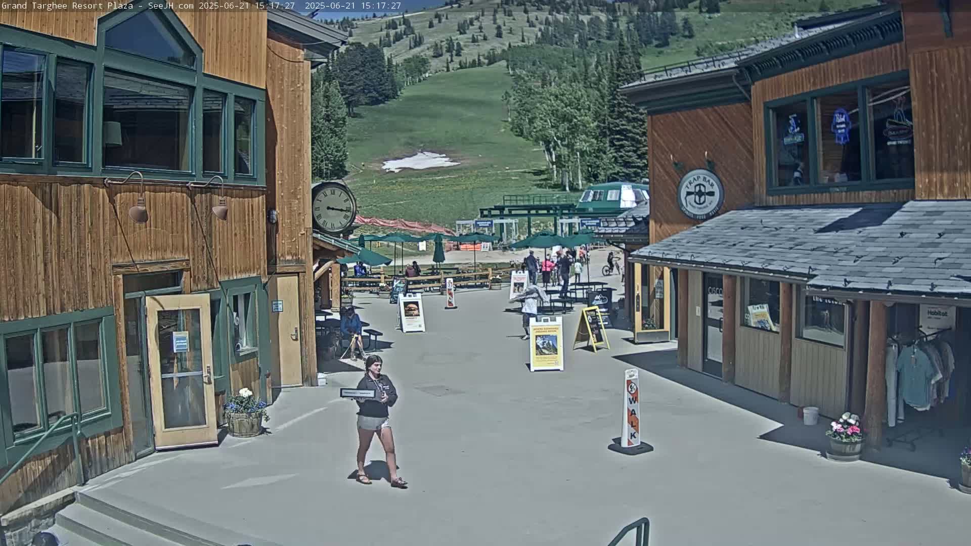 Alta, Freds Mountain Grand Targhee Resort Plaza Live Cam  -Alta, Teton, Wyoming, USA