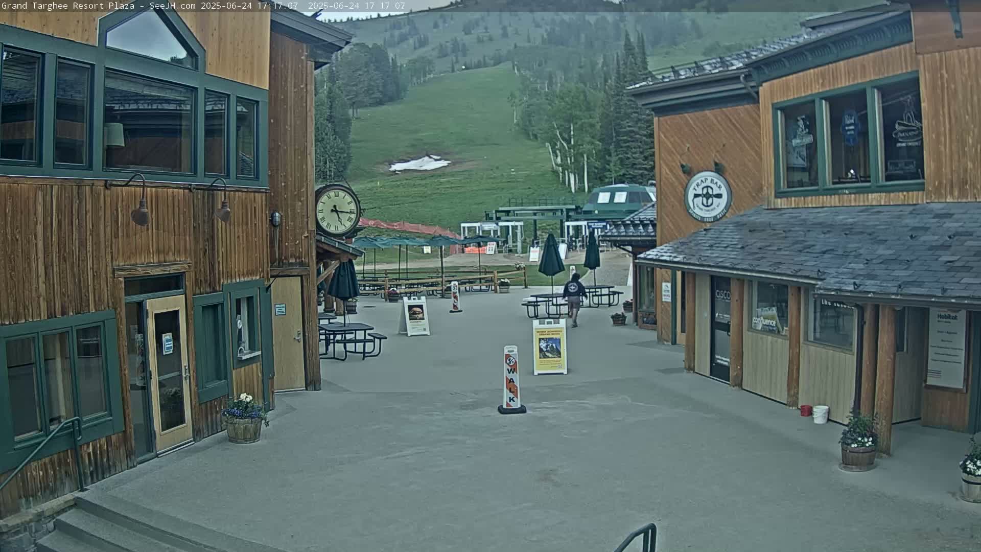 Alta, Freds Mountain Grand Targhee Resort Plaza Live Cam  -Alta, Teton, Wyoming, USA