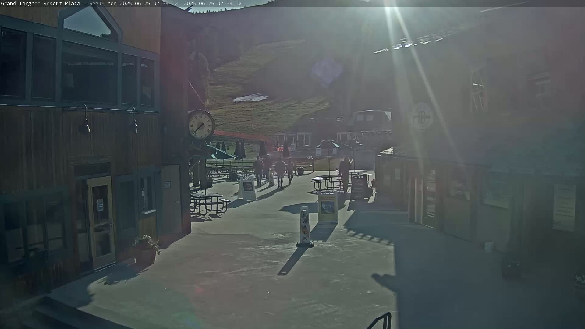 Alta, Freds Mountain Grand Targhee Resort Plaza Live Cam  -Alta, Teton, Wyoming, USA
