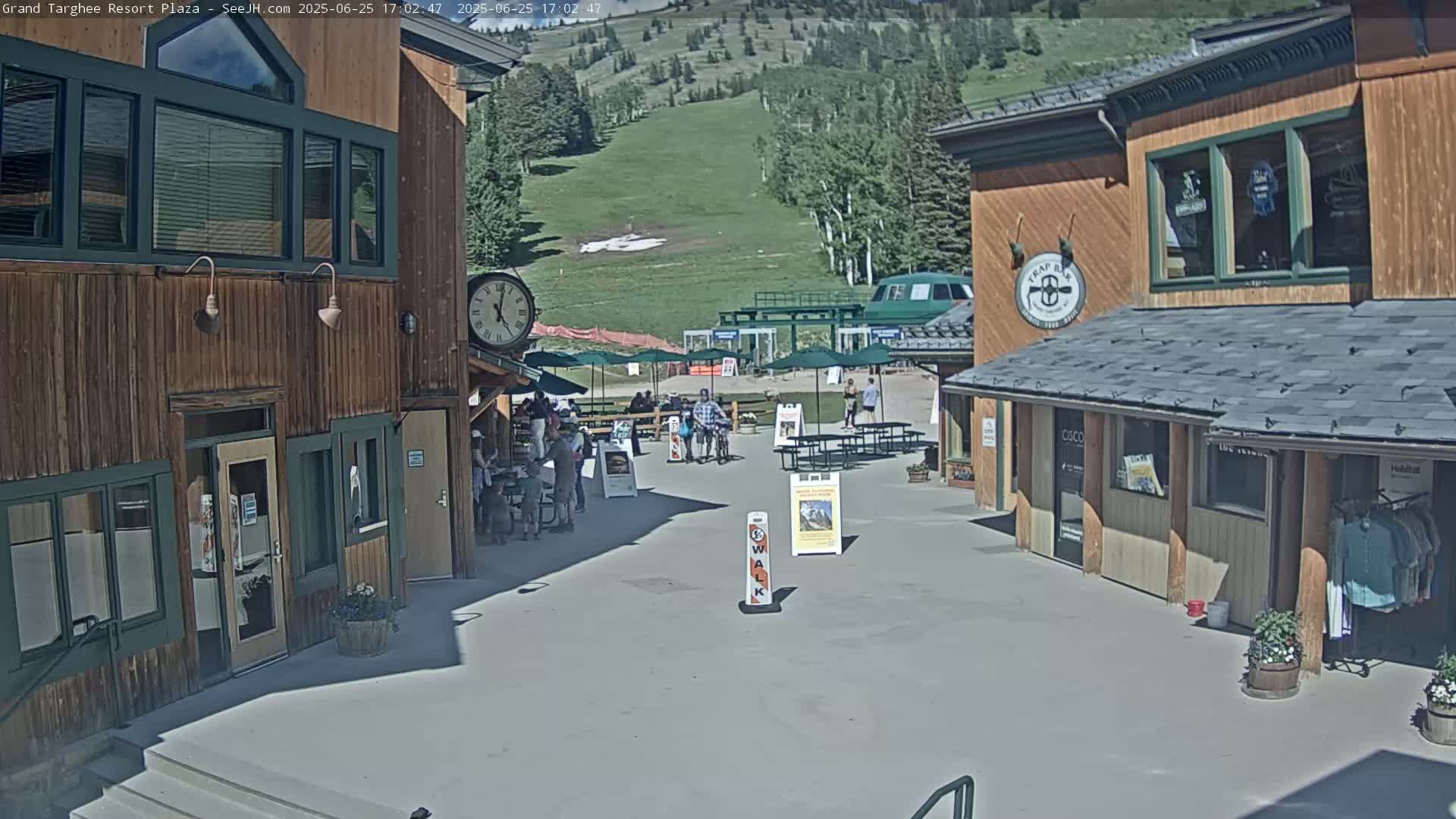 Alta, Freds Mountain Grand Targhee Resort Plaza Live Cam  -Alta, Teton, Wyoming, USA