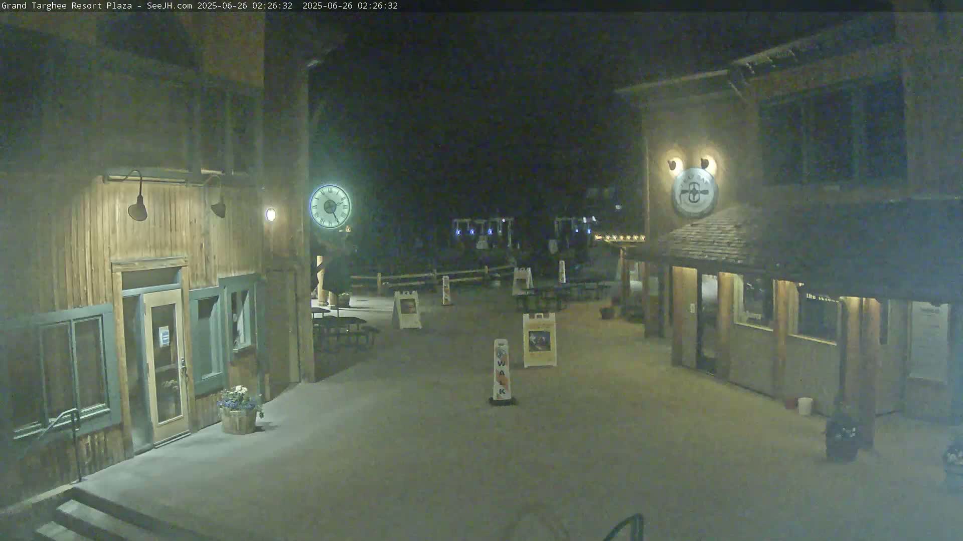 Alta, Freds Mountain Grand Targhee Resort Plaza Live Cam  -Alta, Teton, Wyoming, USA