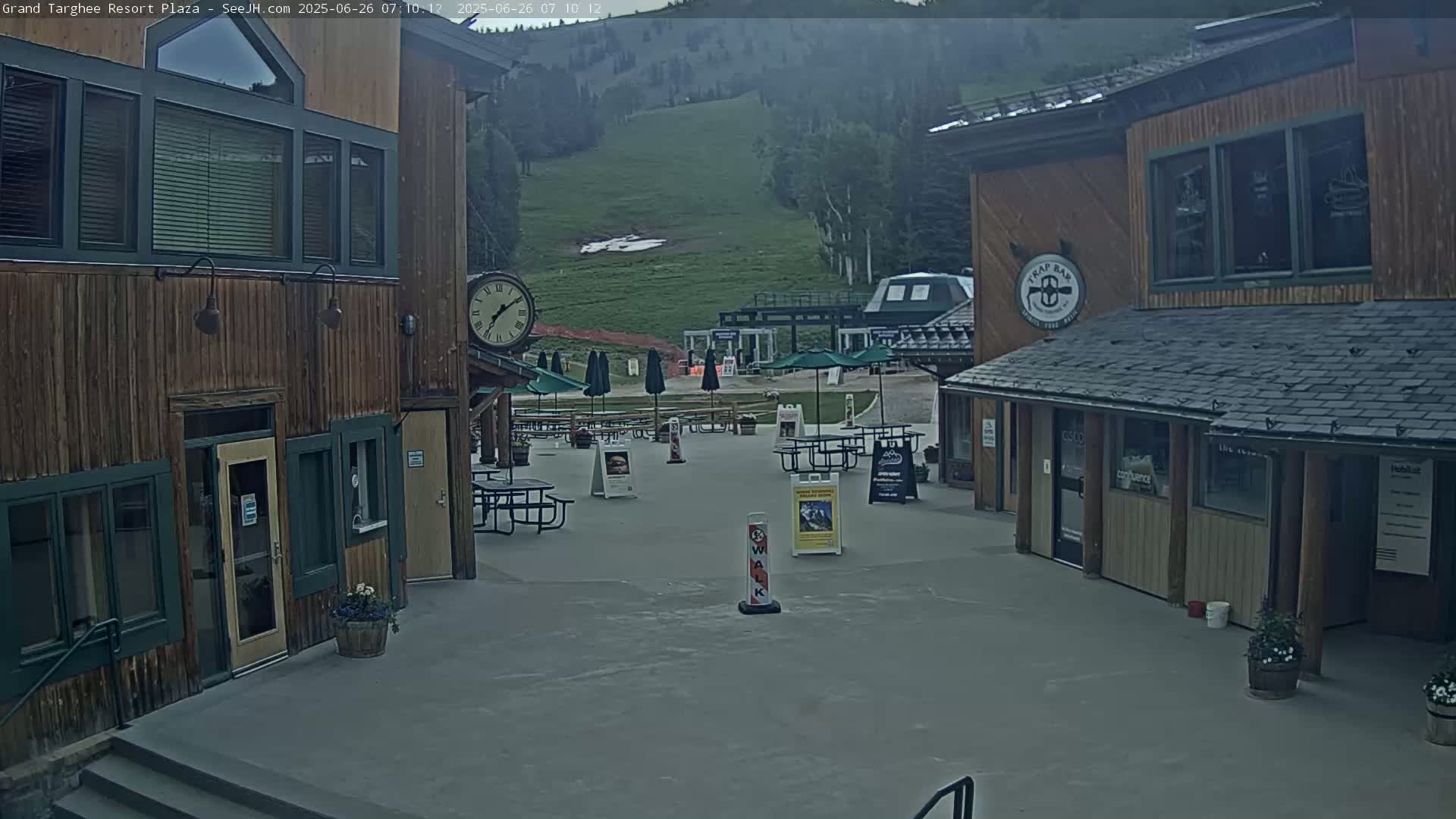 Alta, Freds Mountain Grand Targhee Resort Plaza Live Cam  -Alta, Teton, Wyoming, USA