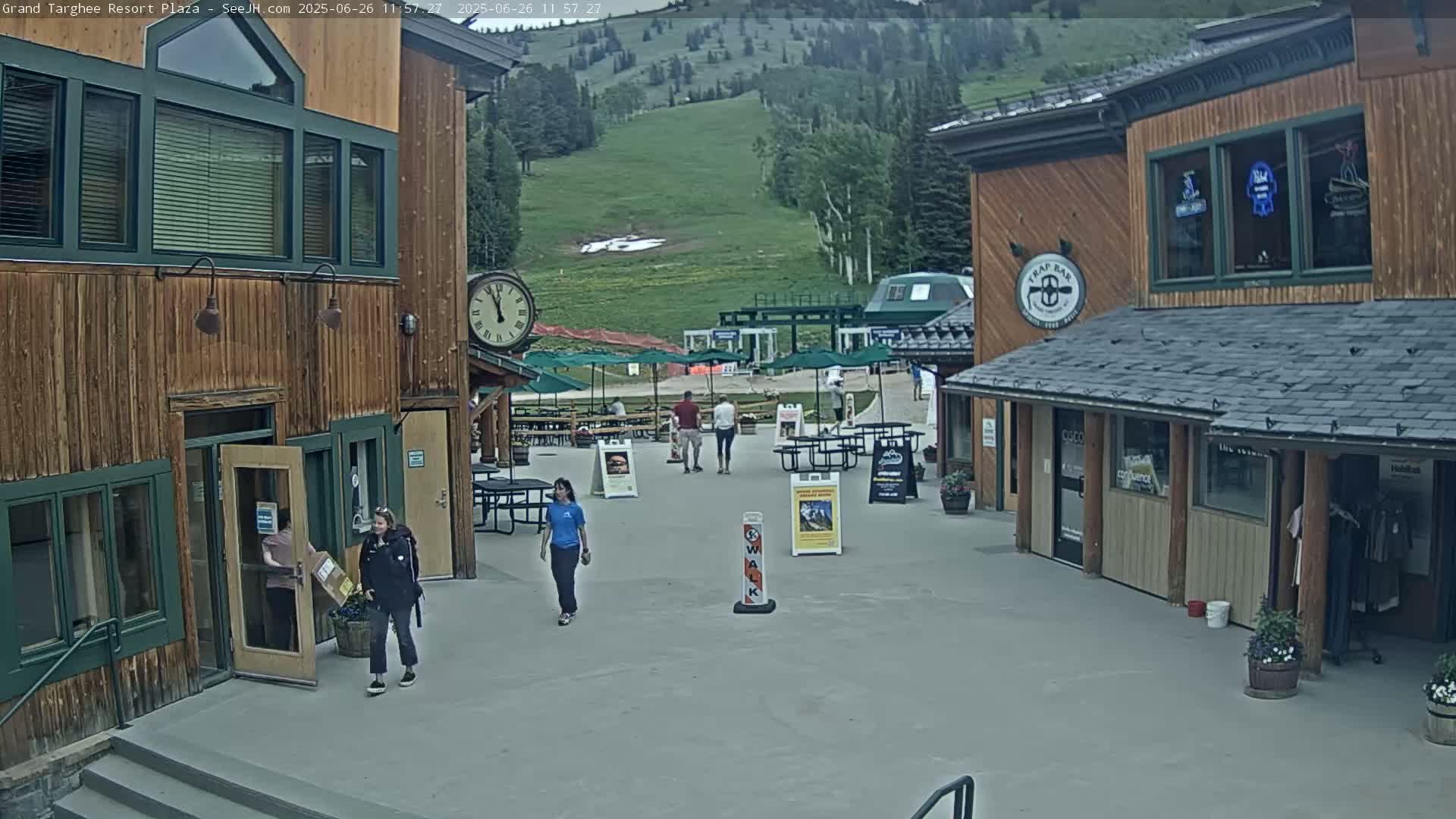 Alta, Freds Mountain Grand Targhee Resort Plaza Live Cam  -Alta, Teton, Wyoming, USA