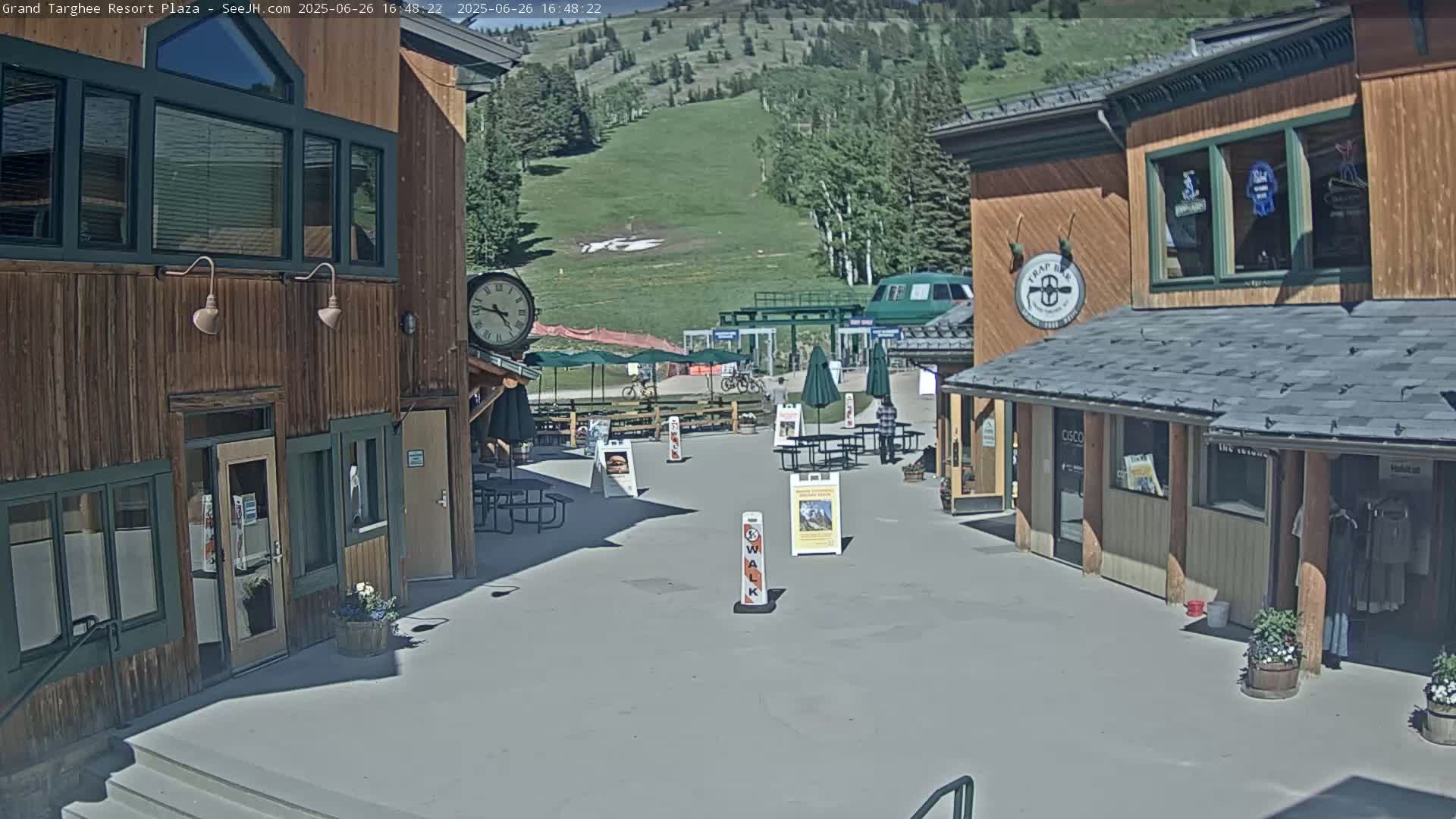 Alta, Freds Mountain Grand Targhee Resort Plaza Live Cam  -Alta, Teton, Wyoming, USA