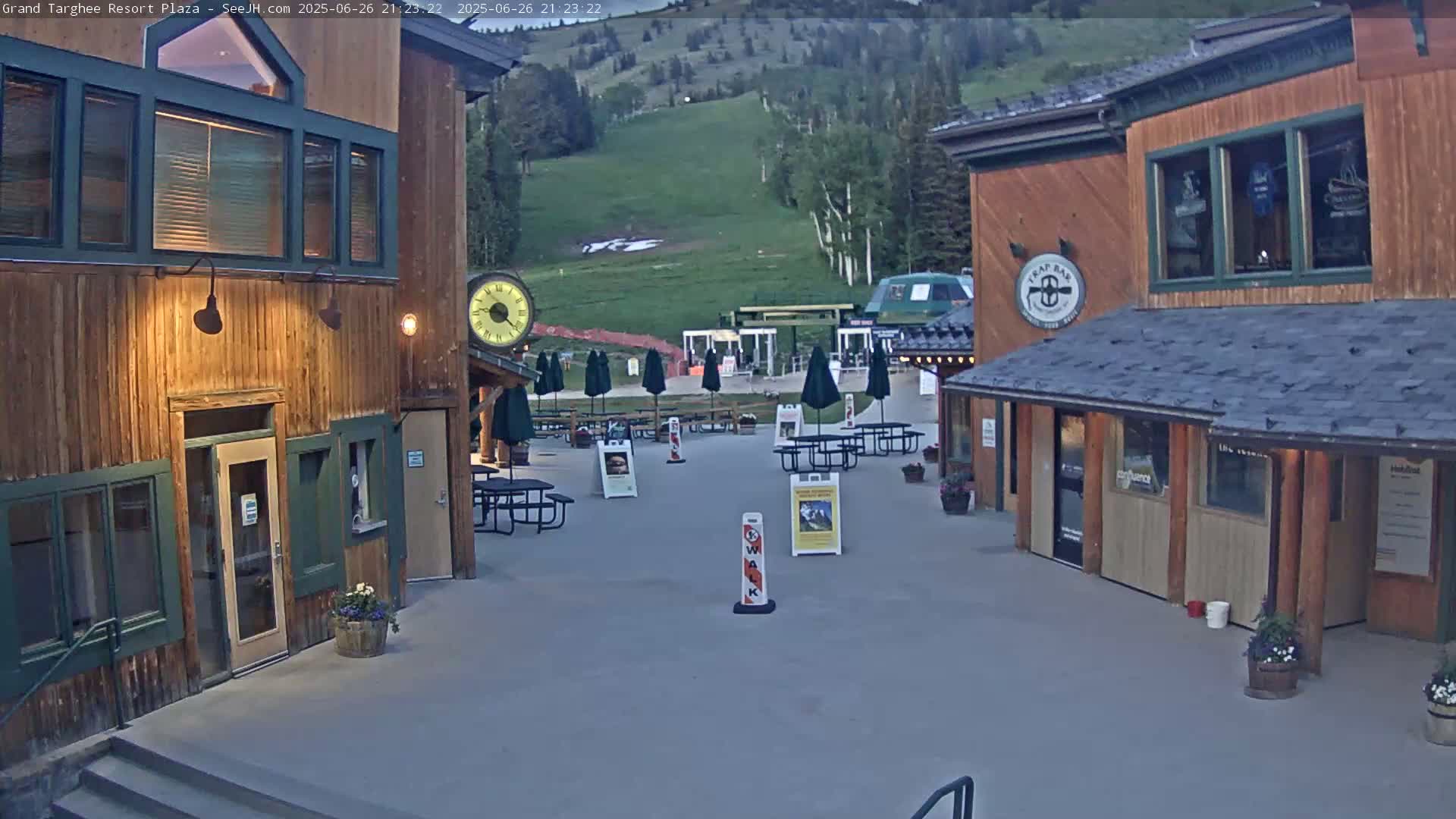 Alta, Freds Mountain Grand Targhee Resort Plaza Live Cam  -Alta, Teton, Wyoming, USA