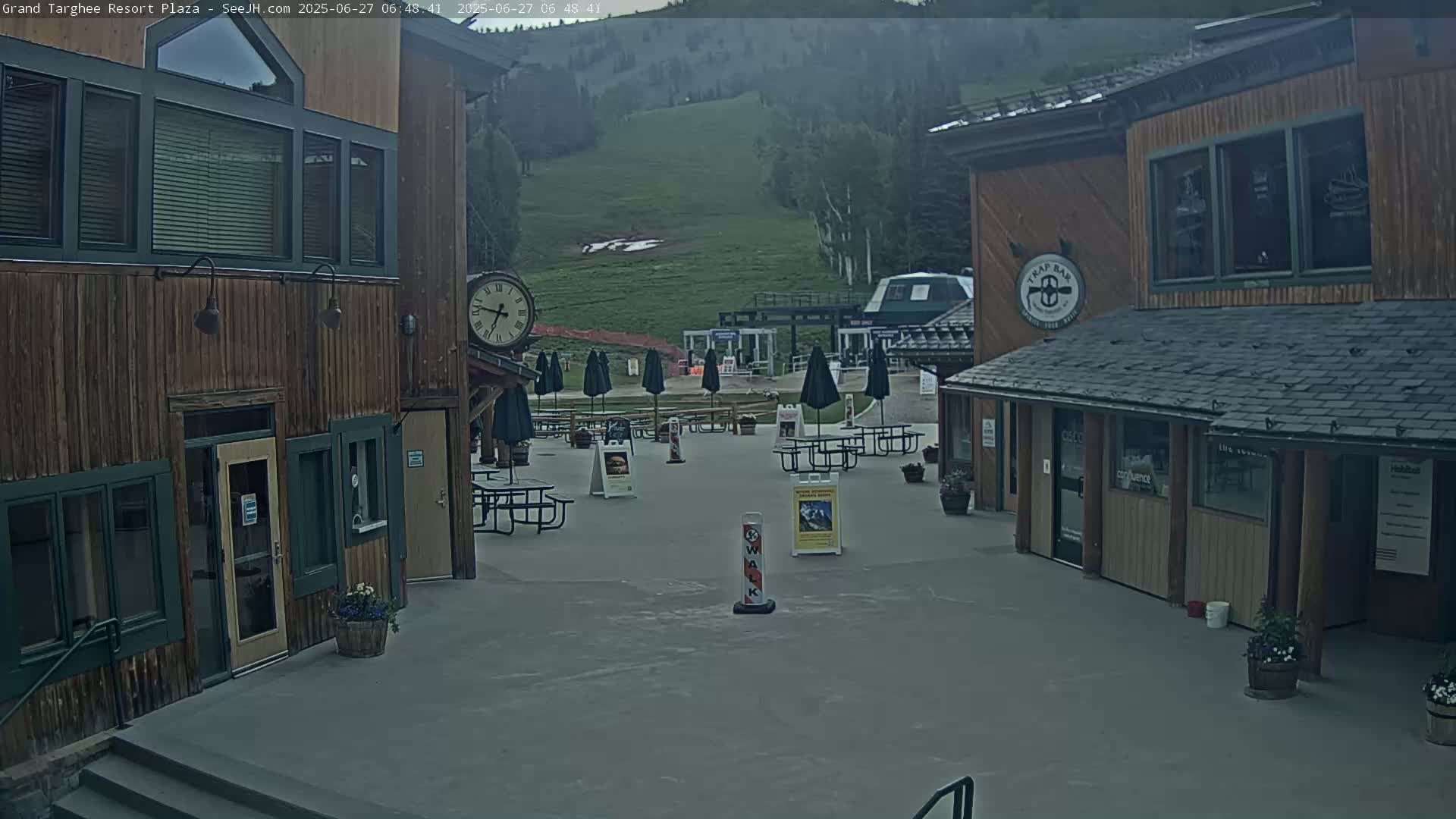 Alta, Freds Mountain Grand Targhee Resort Plaza Live Cam  -Alta, Teton, Wyoming, USA