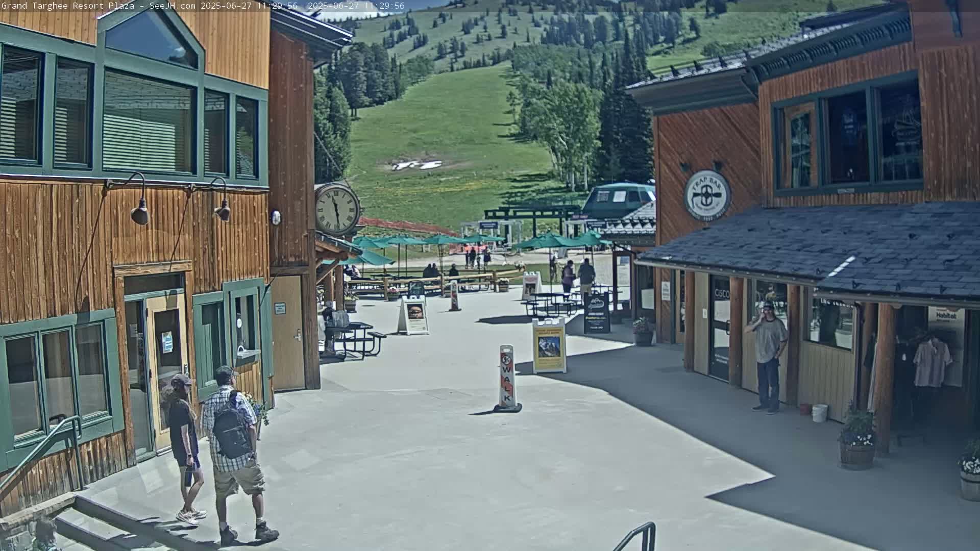 Alta, Freds Mountain Grand Targhee Resort Plaza Live Cam  -Alta, Teton, Wyoming, USA