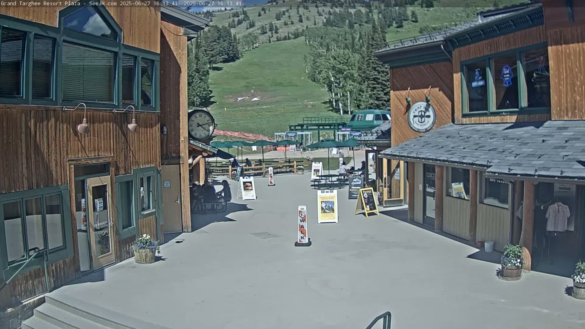 Alta, Freds Mountain Grand Targhee Resort Plaza Live Cam  -Alta, Teton, Wyoming, USA