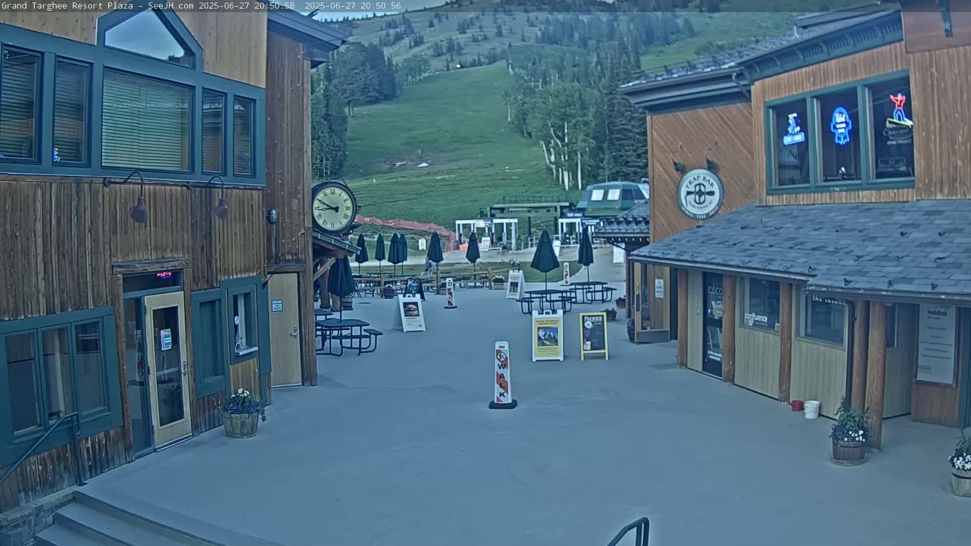Alta, Freds Mountain Grand Targhee Resort Plaza Live Cam  -Alta, Teton, Wyoming, USA