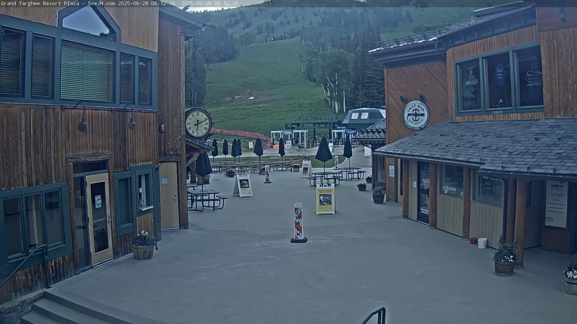 Alta, Freds Mountain Grand Targhee Resort Plaza Live Cam  -Alta, Teton, Wyoming, USA