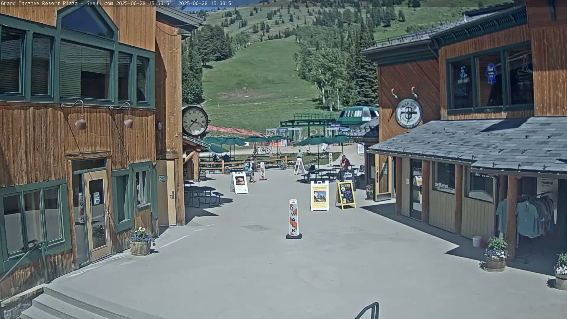 Alta, Freds Mountain Grand Targhee Resort Plaza Live Cam  -Alta, Teton, Wyoming, USA