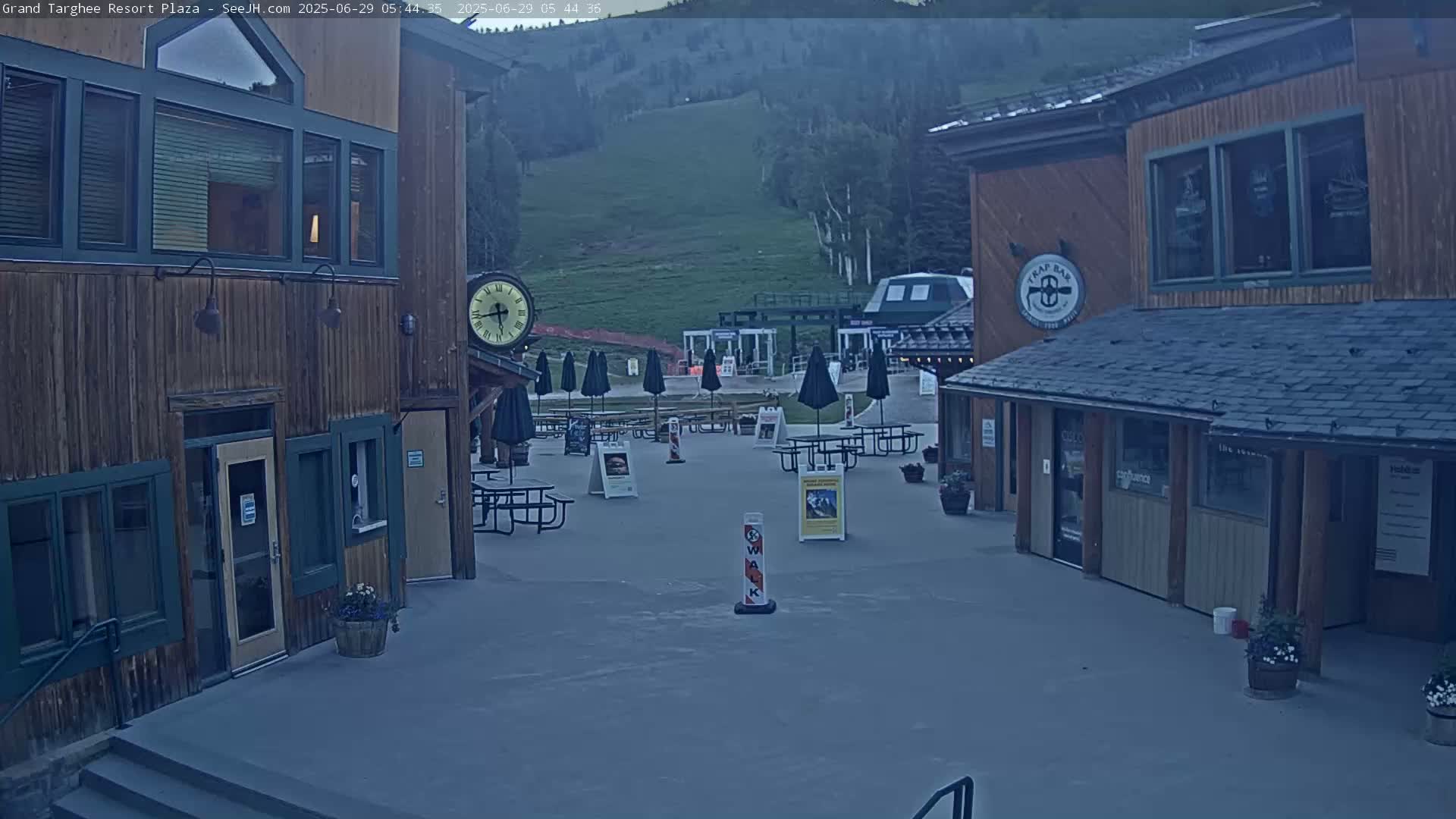 Alta, Freds Mountain Grand Targhee Resort Plaza Live Cam  -Alta, Teton, Wyoming, USA