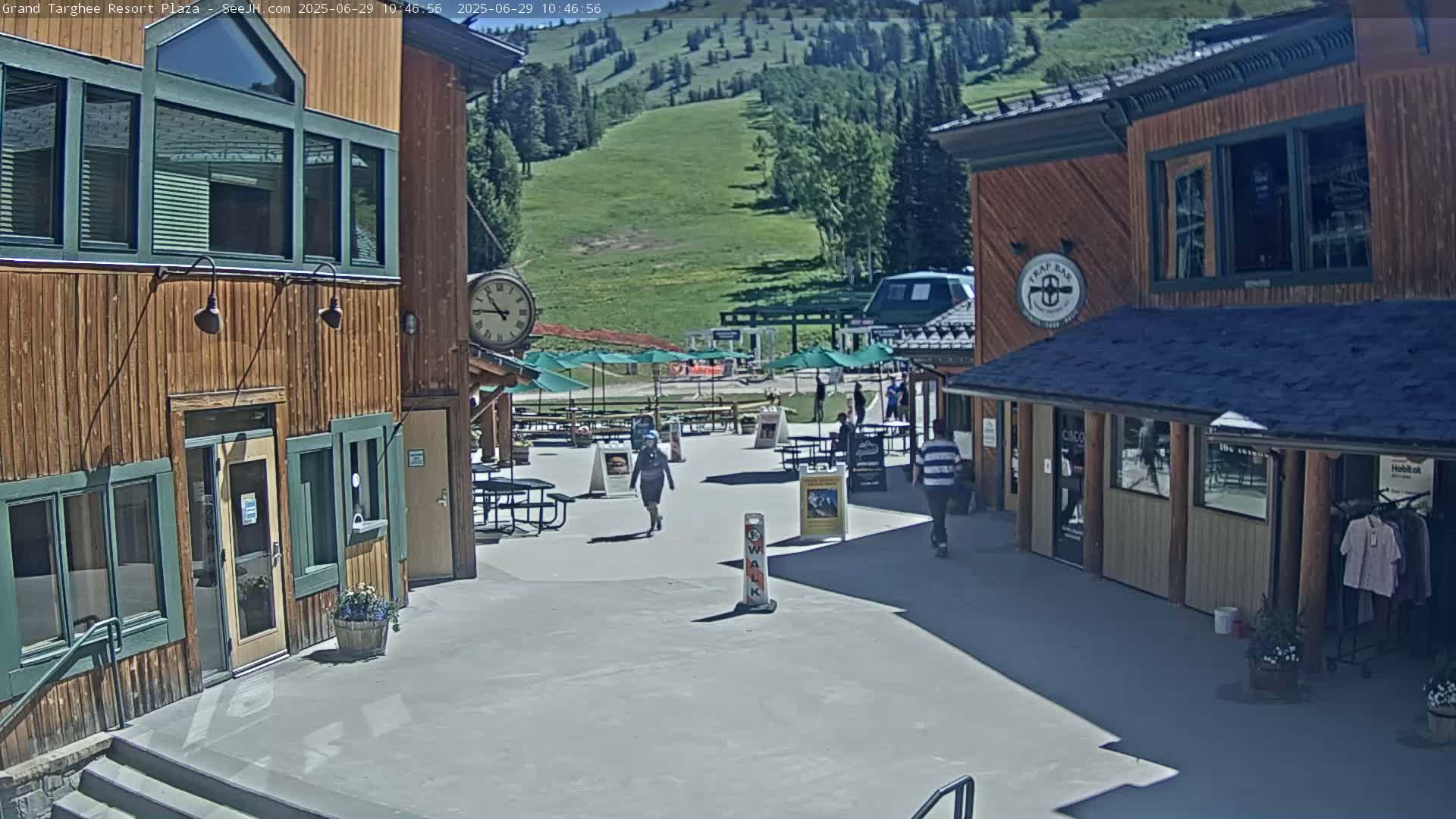 Alta, Freds Mountain Grand Targhee Resort Plaza Live Cam  -Alta, Teton, Wyoming, USA