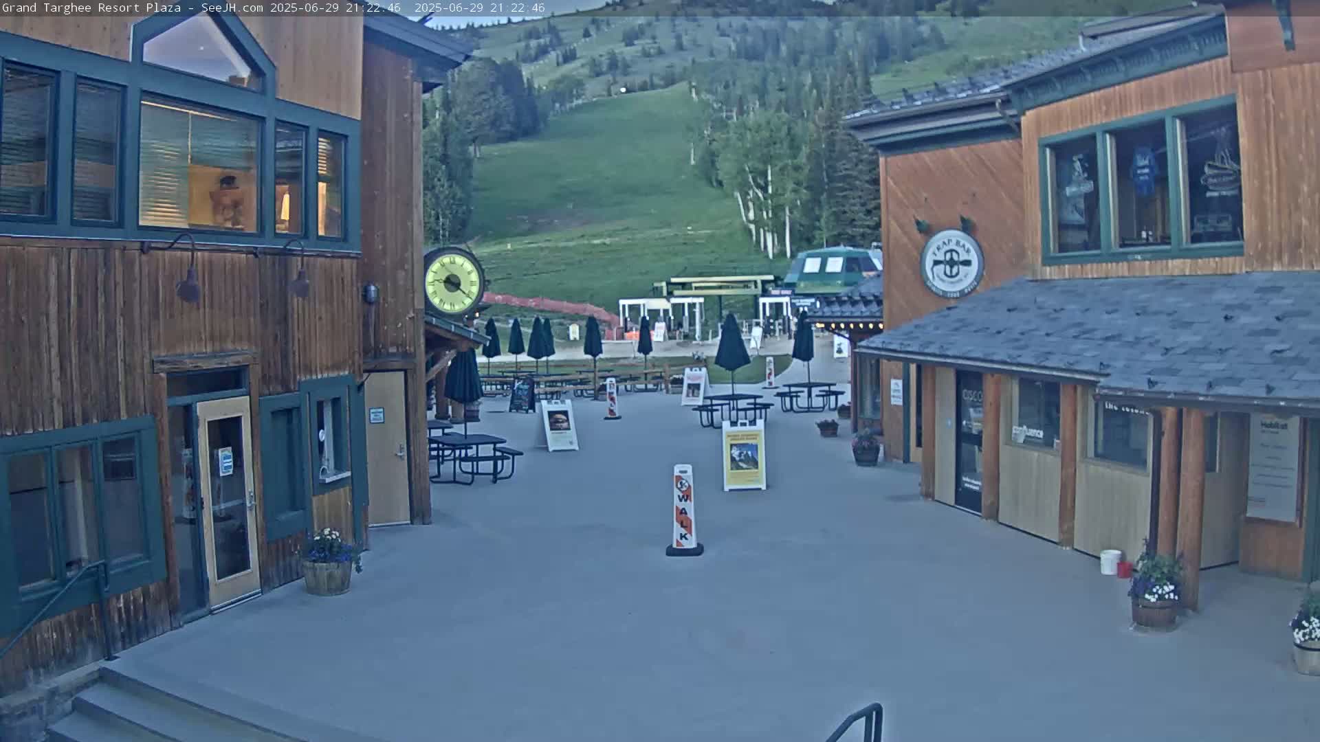 Alta, Freds Mountain Grand Targhee Resort Plaza Live Cam  -Alta, Teton, Wyoming, USA