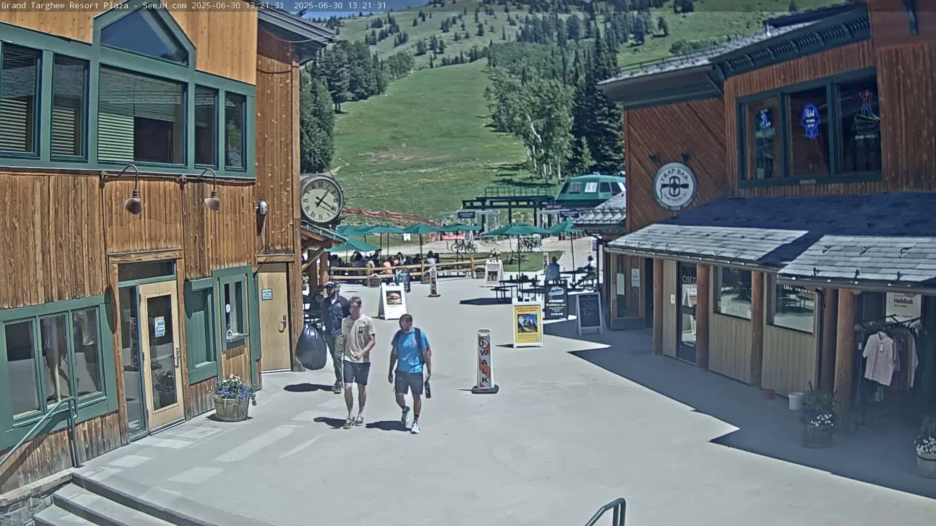 Alta, Freds Mountain Grand Targhee Resort Plaza Live Cam  -Alta, Teton, Wyoming, USA