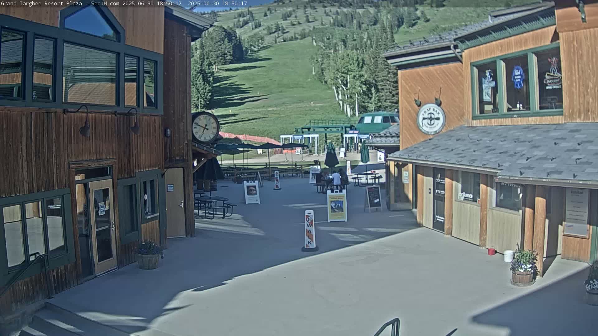 Alta, Freds Mountain Grand Targhee Resort Plaza Live Cam  -Alta, Teton, Wyoming, USA