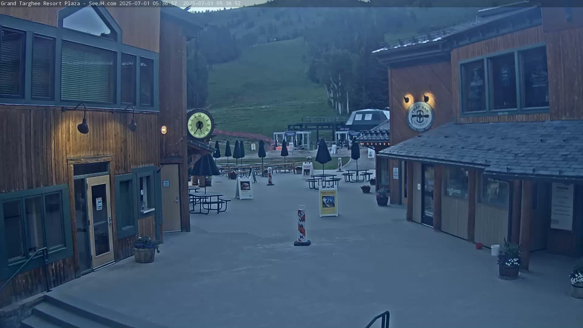 Alta, Freds Mountain Grand Targhee Resort Plaza Live Cam  -Alta, Teton, Wyoming, USA