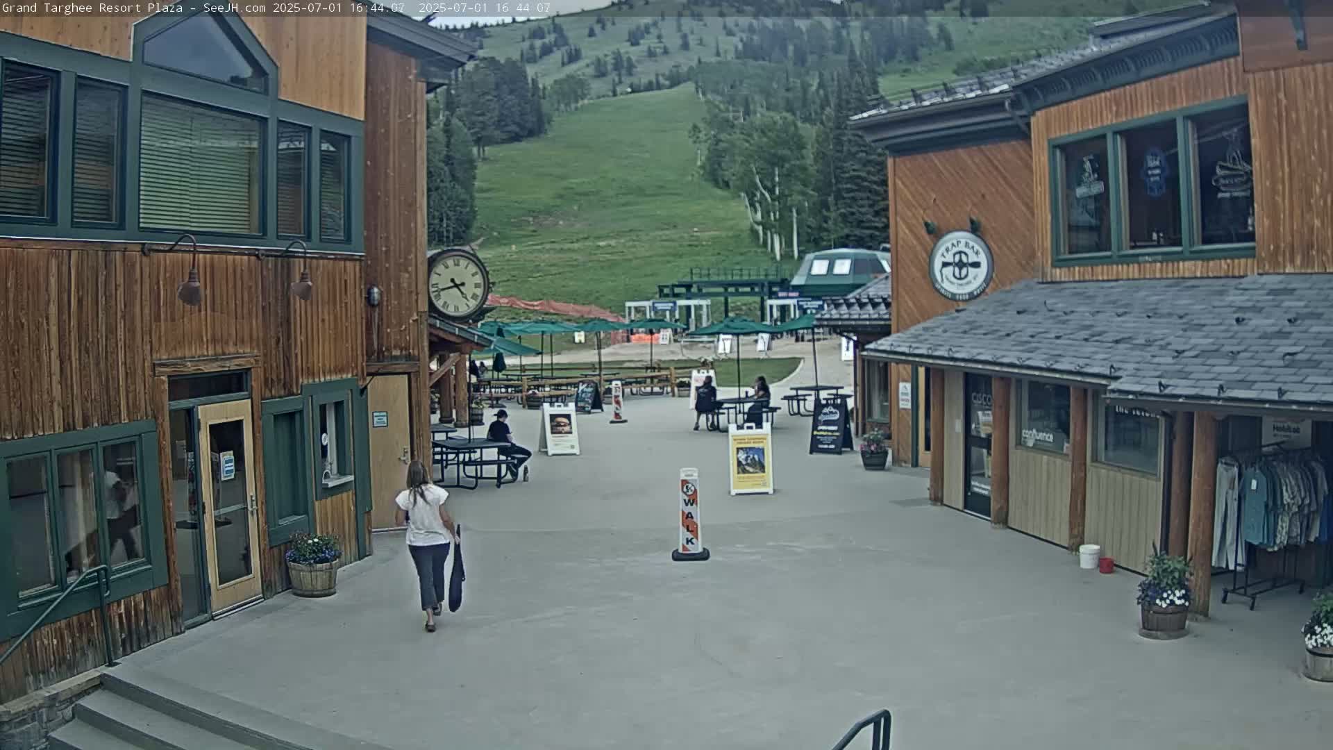 Alta, Freds Mountain Grand Targhee Resort Plaza Live Cam  -Alta, Teton, Wyoming, USA