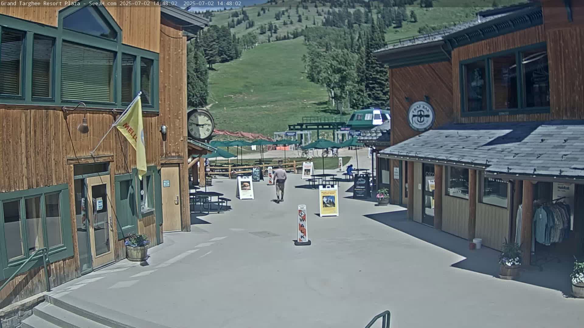 Alta, Freds Mountain Grand Targhee Resort Plaza Live Cam  -Alta, Teton, Wyoming, USA