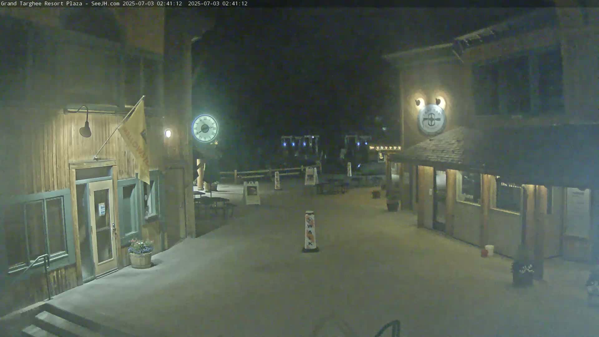 Alta, Freds Mountain Grand Targhee Resort Plaza Live Cam  -Alta, Teton, Wyoming, USA
