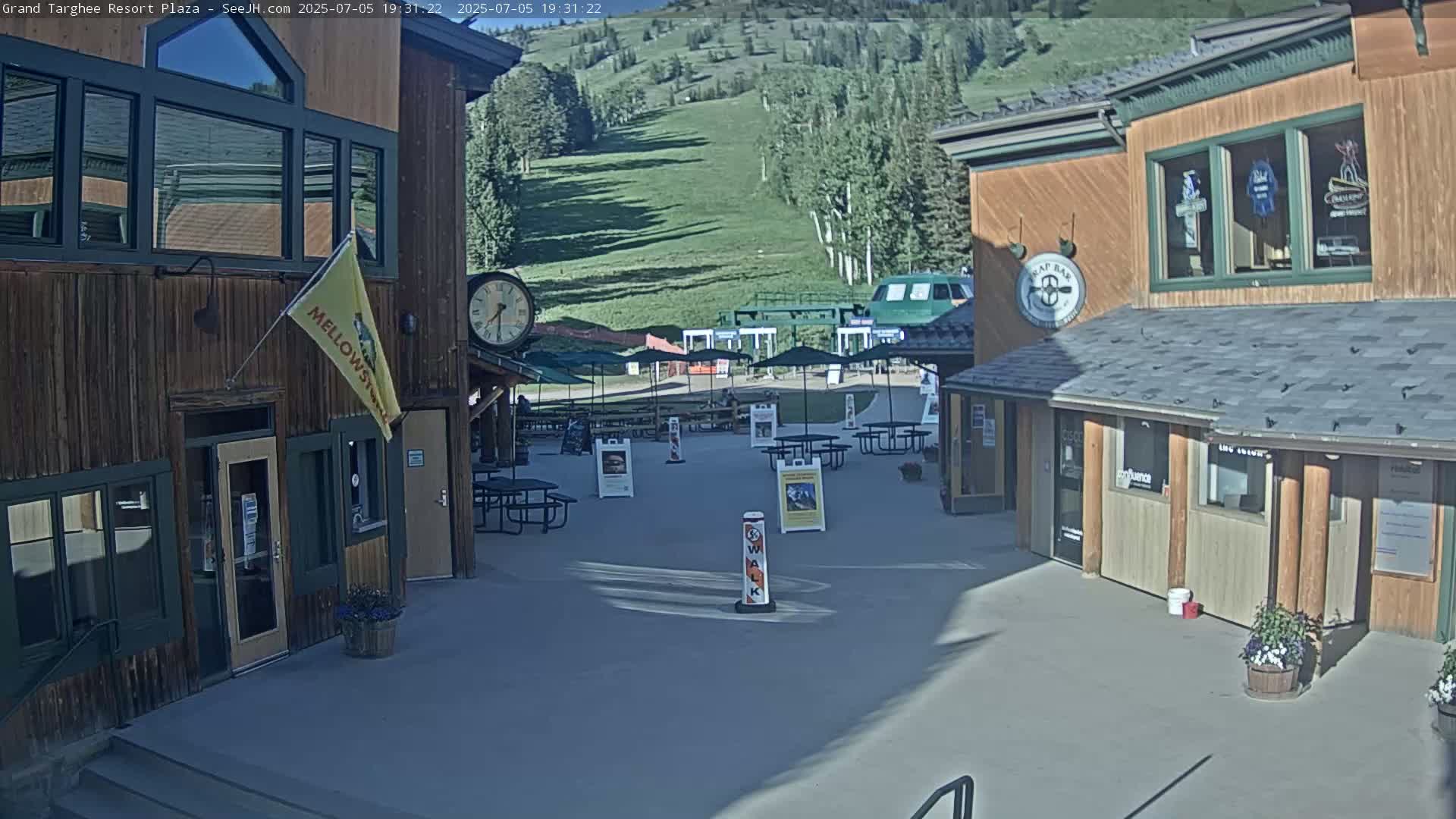 Alta, Freds Mountain Grand Targhee Resort Plaza Live Cam  -Alta, Teton, Wyoming, USA