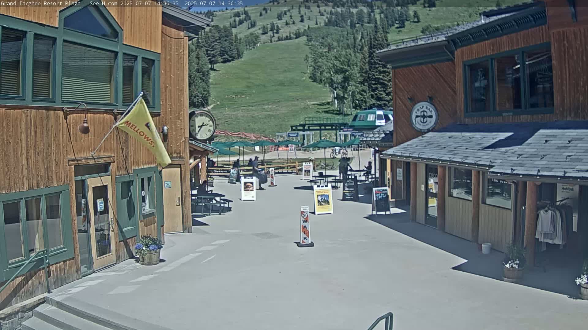 Alta, Freds Mountain Grand Targhee Resort Plaza Live Cam  -Alta, Teton, Wyoming, USA
