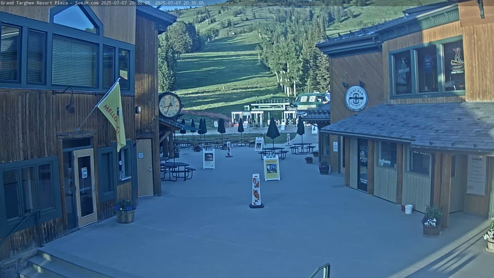 Alta, Freds Mountain Grand Targhee Resort Plaza Live Cam  -Alta, Teton, Wyoming, USA