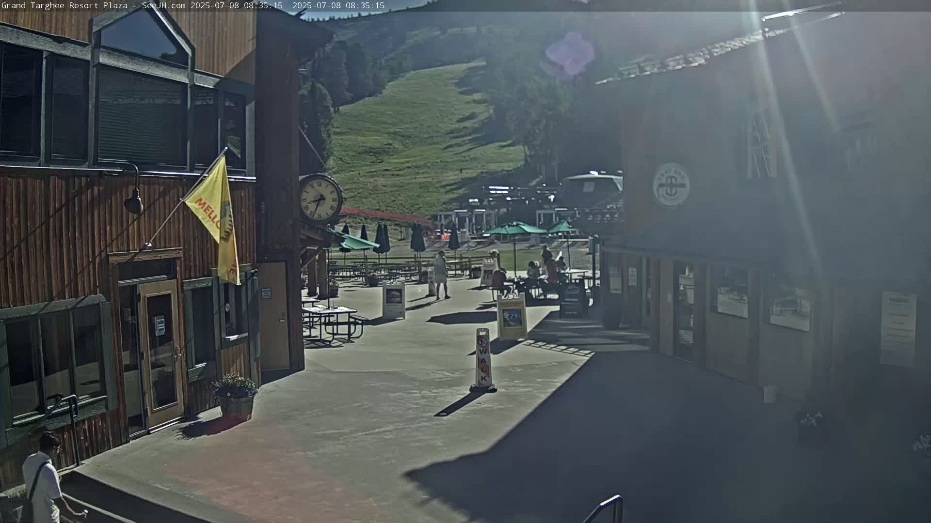 Alta, Freds Mountain Grand Targhee Resort Plaza Live Cam  -Alta, Teton, Wyoming, USA