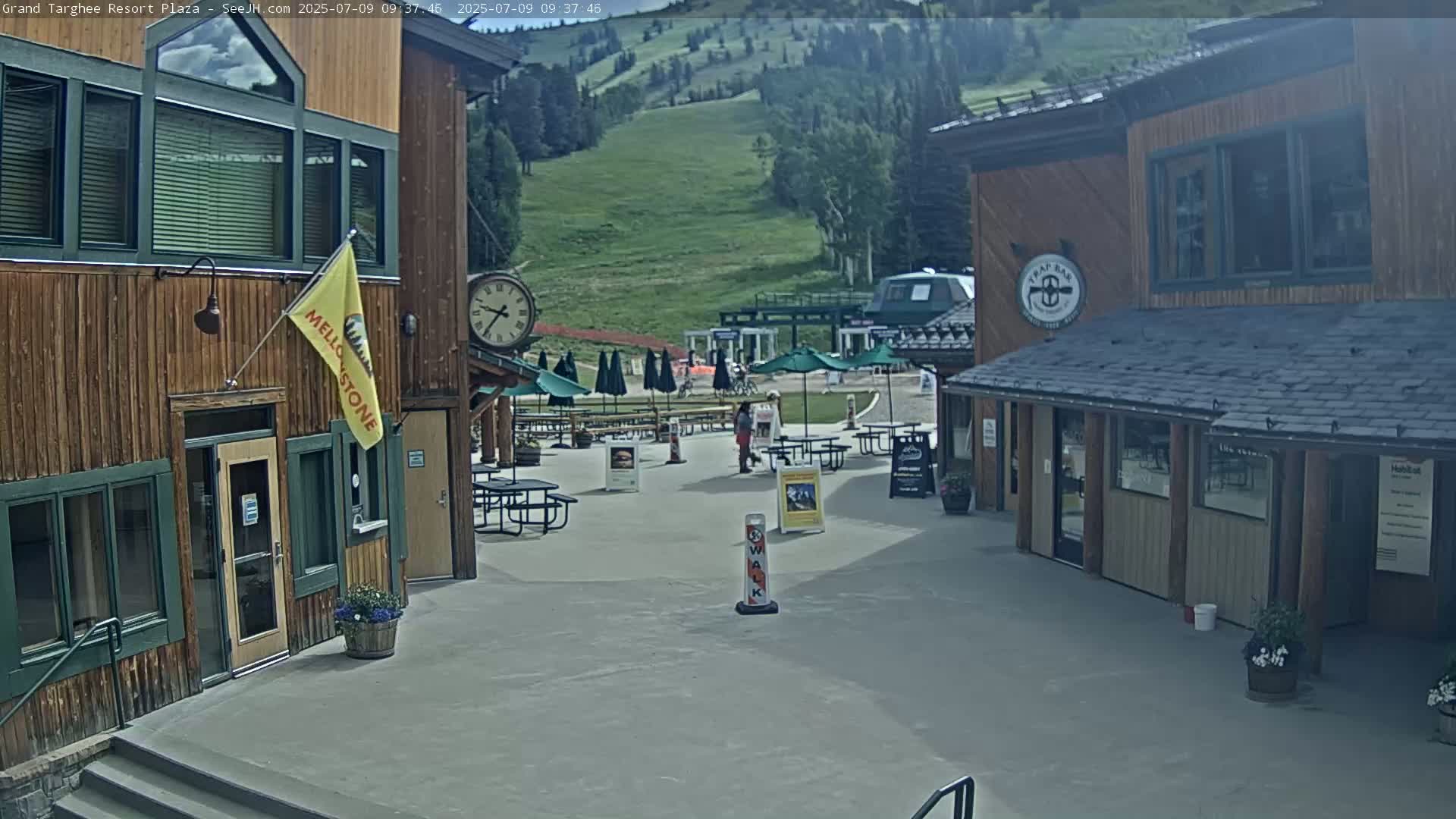 Alta, Freds Mountain Grand Targhee Resort Plaza Live Cam  -Alta, Teton, Wyoming, USA